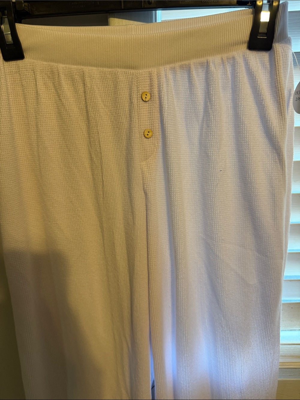 Honeydew Intimates White Button-Up Pajama Set - Picture 2 of 4